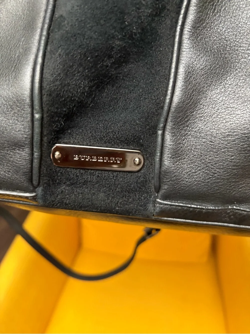 GUC Burberry Leather Satchel Bag